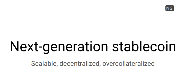 First presentation of project NG